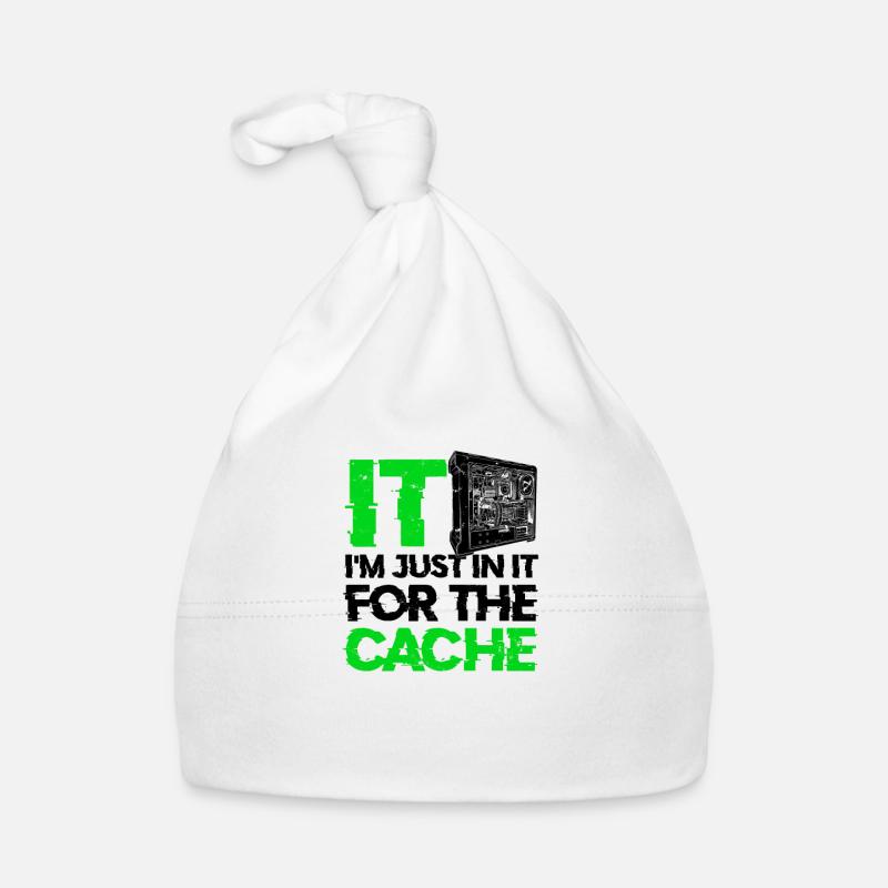 IT I'm just in it for the cache - database Organic Baby Cap