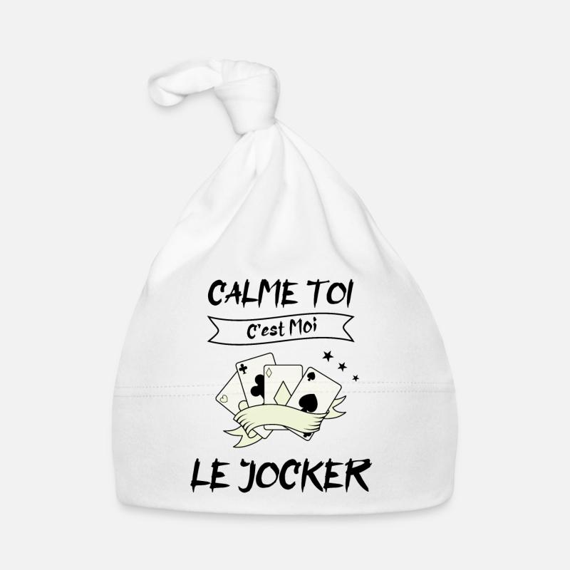 calme toi c'est moi le jocker Bonnet bio Bébé
