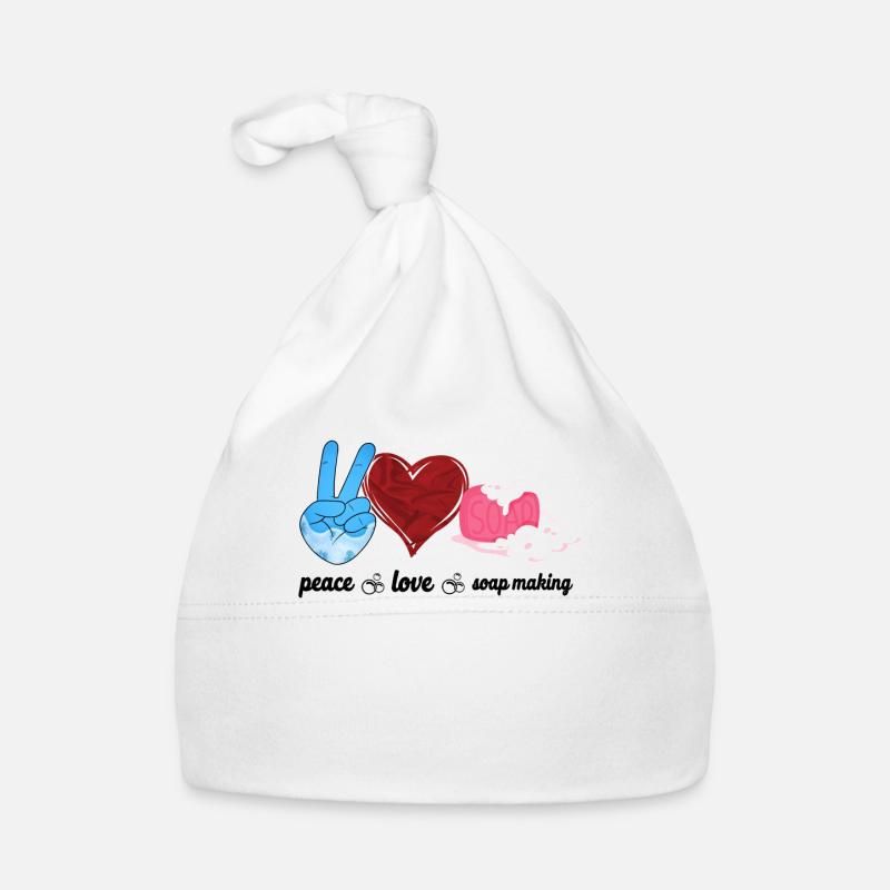 Soap Making Crafting Peace Love Organic Baby Cap