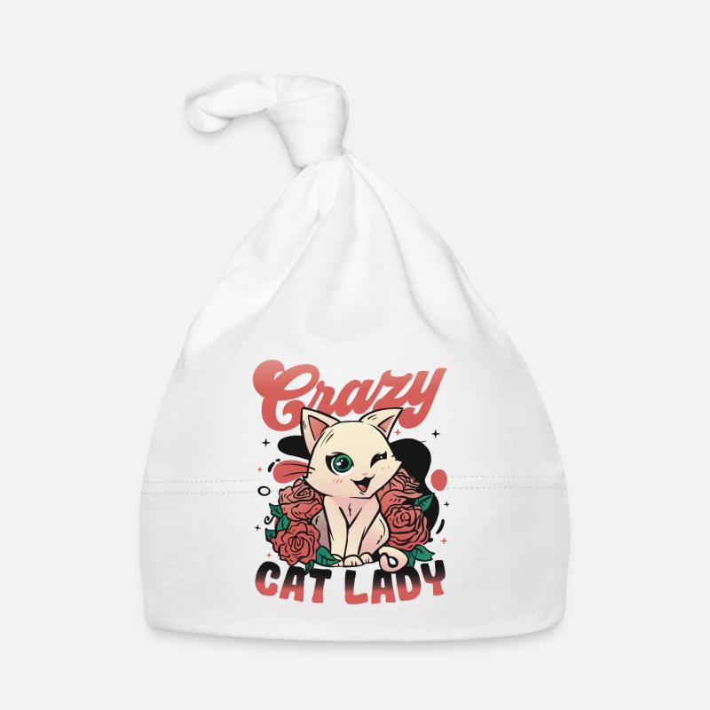 Dame chat folle Bonnet bio Bébé