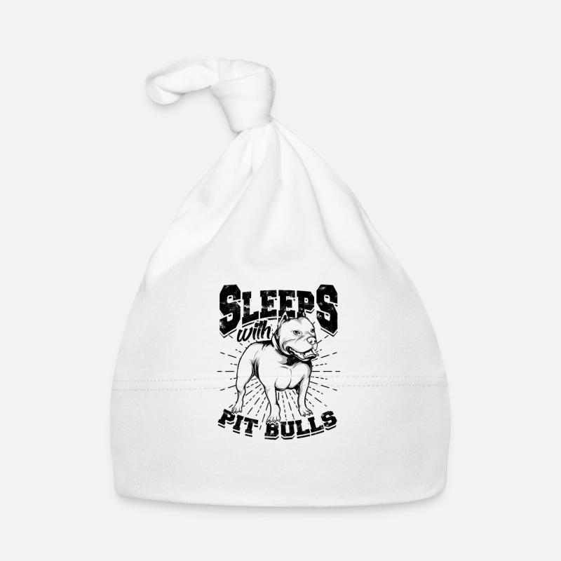Dort avec des pitbulls - pitbull terrier Bonnet bio Bébé