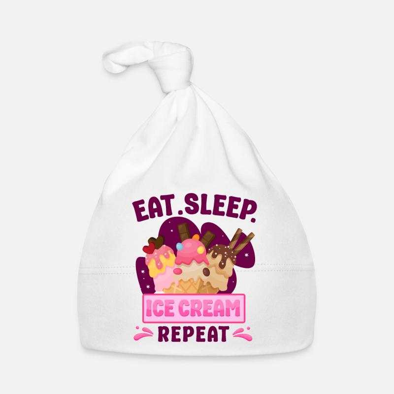 Cornet de crème glacée Manger de la crème glacée sleep Bonnet bio Bébé