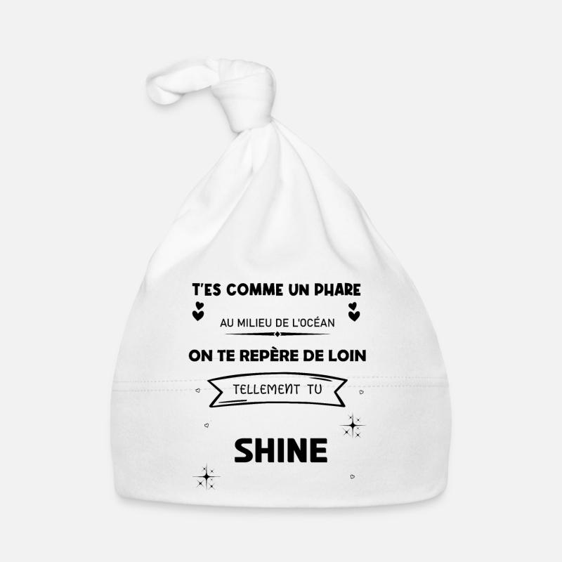 on te prépare de loin tellement tu shine Bonnet bio Bébé