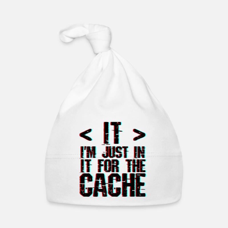I'm Just In It For The Cache 3 Organic Baby Cap