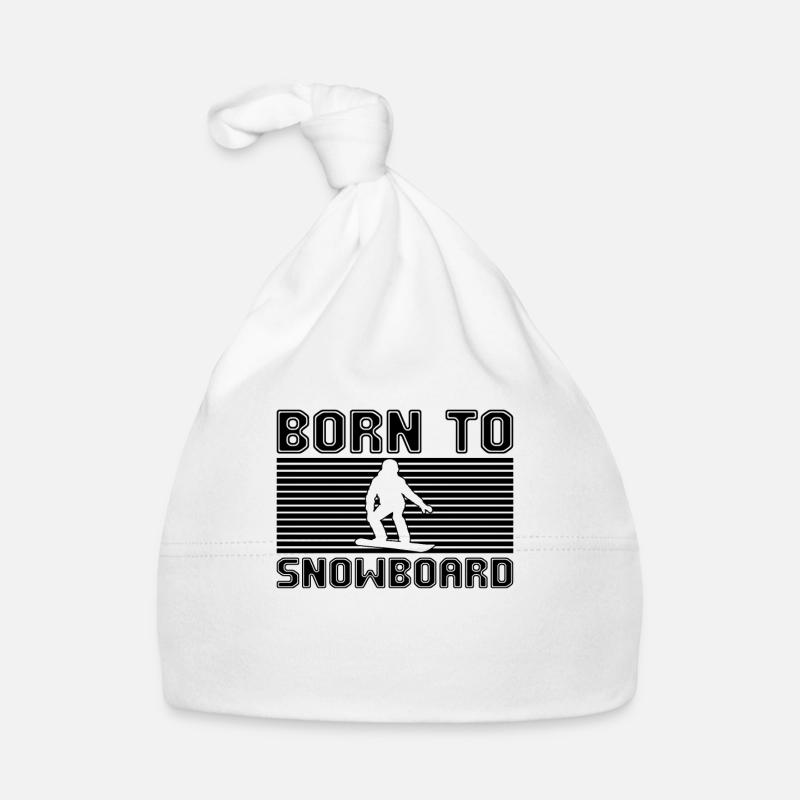 Snowboarden Baby Bio-Mütze