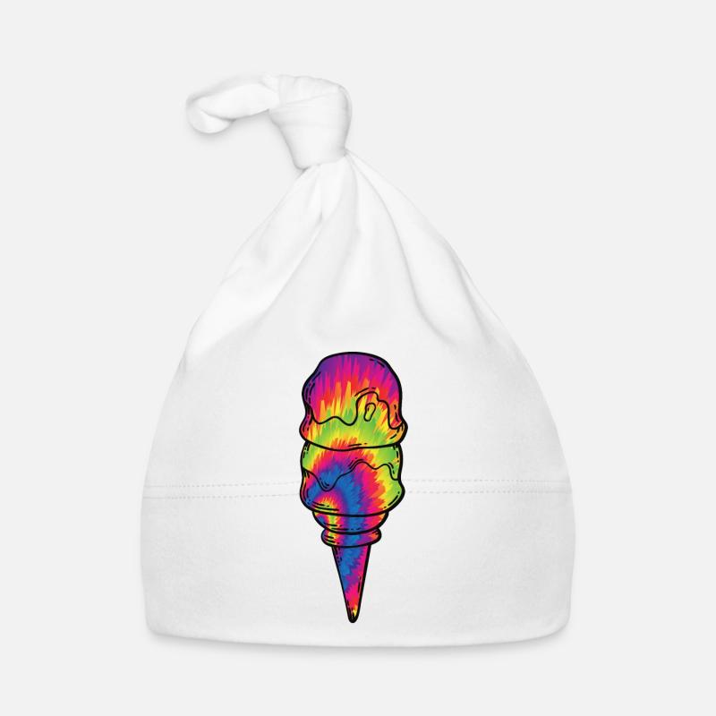 Ice Cream Tie Dye Cone Baby Bio-Mütze