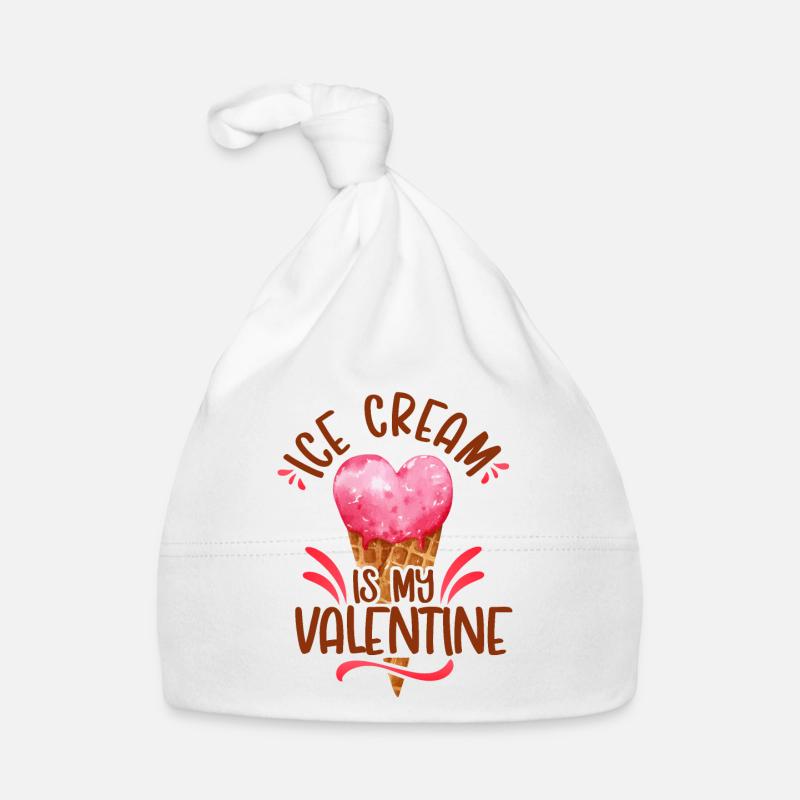 Crème glacée Valentines Day Coeur Bonnet bio Bébé
