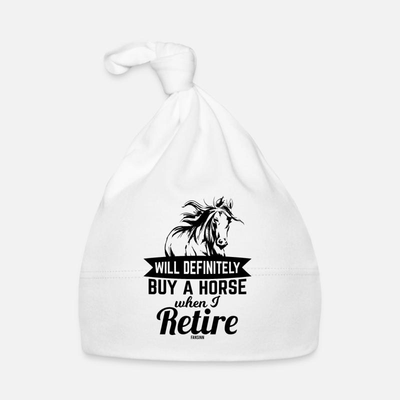 Wenn ich Rentner bin kaufe ich ein Pferd Baby Bio-Mütze