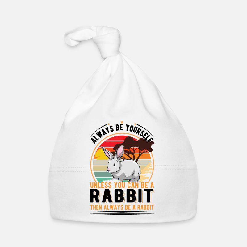 Lapin Lapin Lapin Lapin - Bonnet bio Bébé - blanc
