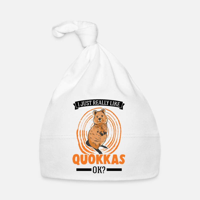I just really like Quokkas, ok Short-tailed Kangaroo Organic Baby Cap