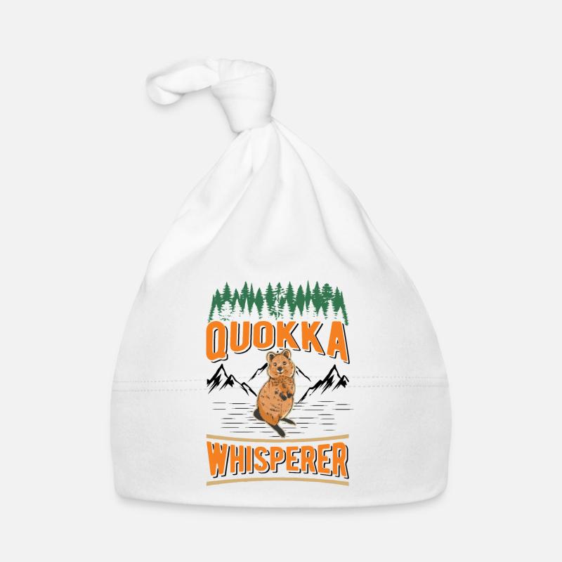 Quokka Whisperer Short-tailed Kangaroo Organic Baby Cap
