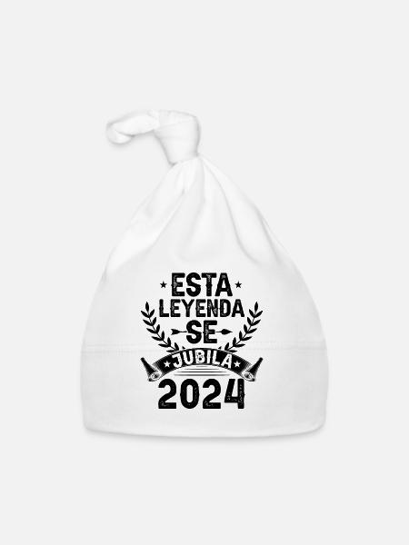 Cette Légende Prend Sa Retraite En 2024 - Bonnet bio Bébé - blanc - Devant