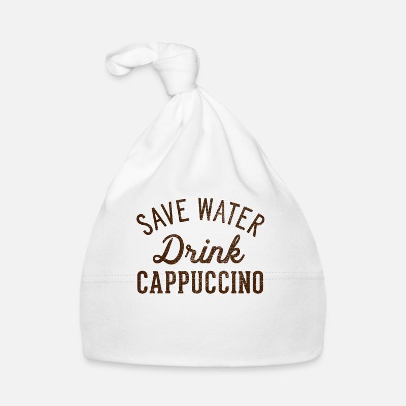 Save water drink cappuccino Organic Baby Cap