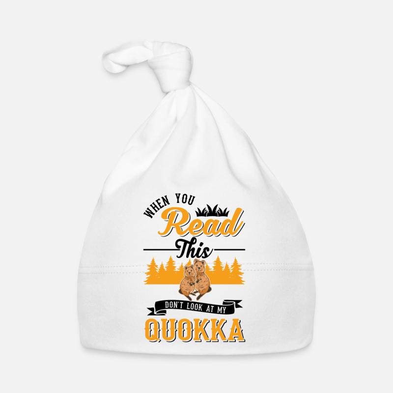 Quokka Cadeau Kangourou à queue courte Bonnet bio Bébé