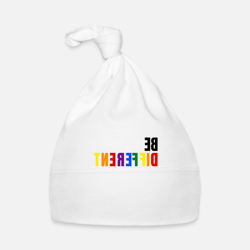 BE DIFFERENT - LGBTQI Schwul Lesbisch CSD Pride Baby Bio-Mütze
