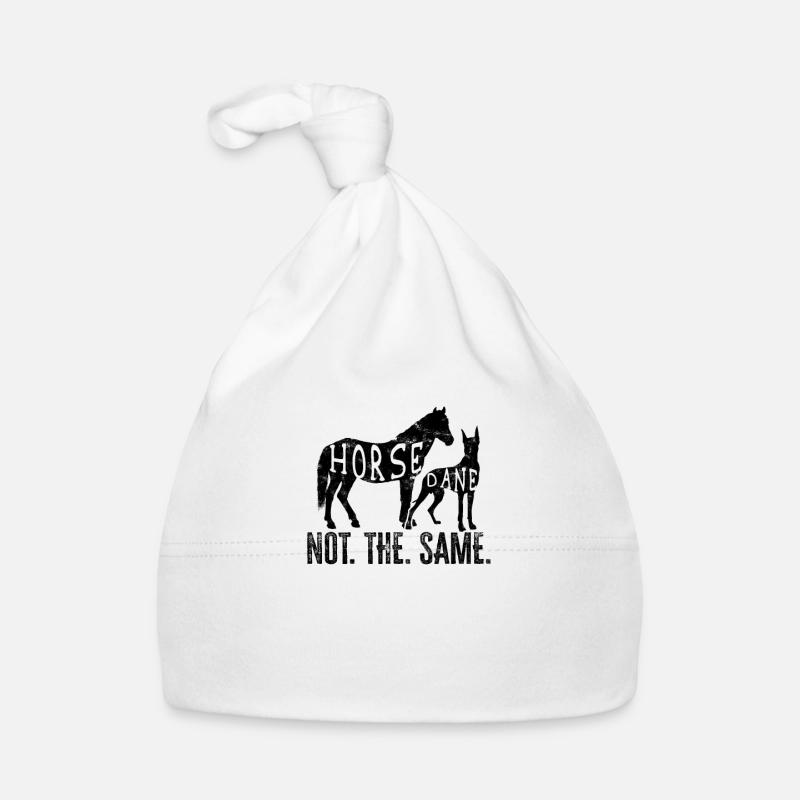 Horse Dane not the same - great dane lover Organic Baby Cap
