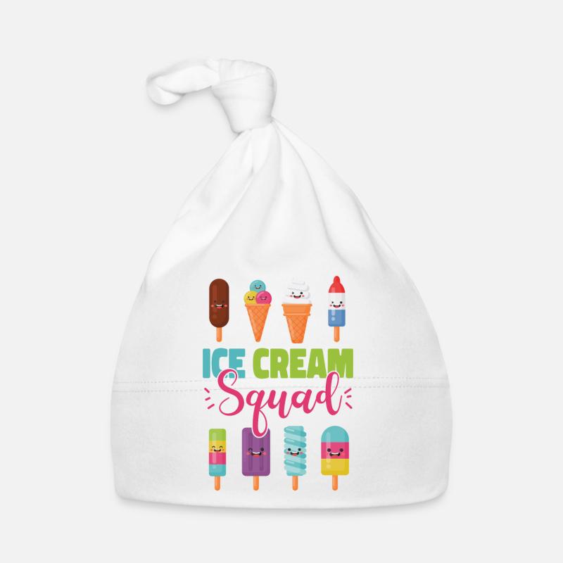 Ice Cream Team Cone Popsicle Ice Bonnet bio Bébé