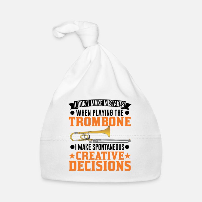 Trombone Creative Decisions Trombonista Cappellino ecologico per neonato