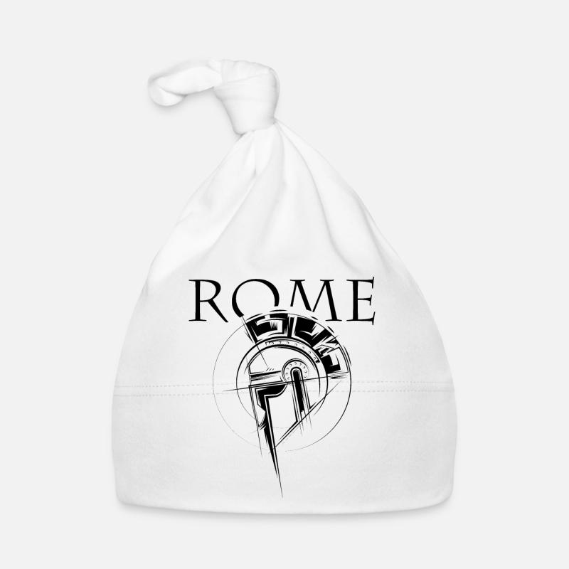 rome gladiator icon rome roman icon logo graphic Organic Baby Cap