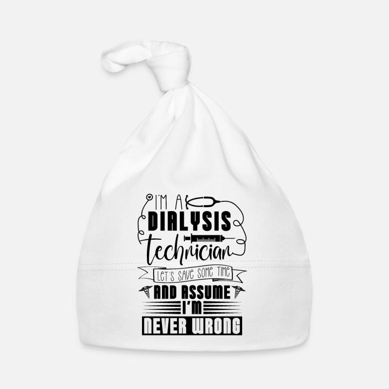 Dialyse Néphrologie Dialyse Technicien Idée Cadeau Bonnet bio Bébé