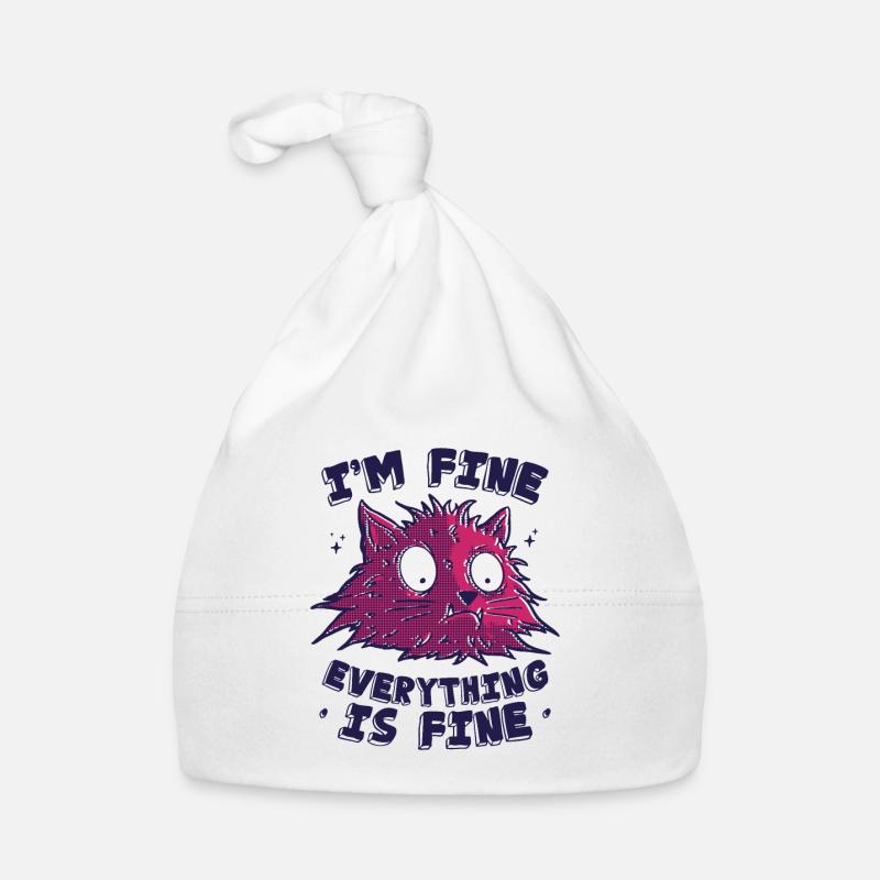 I'm Fine Everything Is Fine Organic Baby Cap