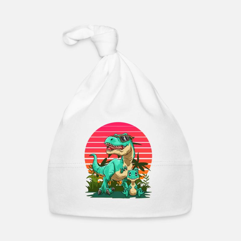 Papasaurus Dadasaurus - Cooler Vater-Sohn-T-Rex Baby Bio-Mütze