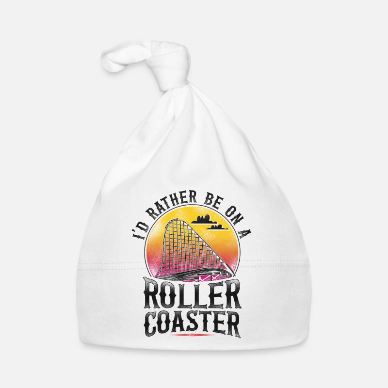 Roller Coaster Vintage Retro J’aurais Bonnet bio Bébé
