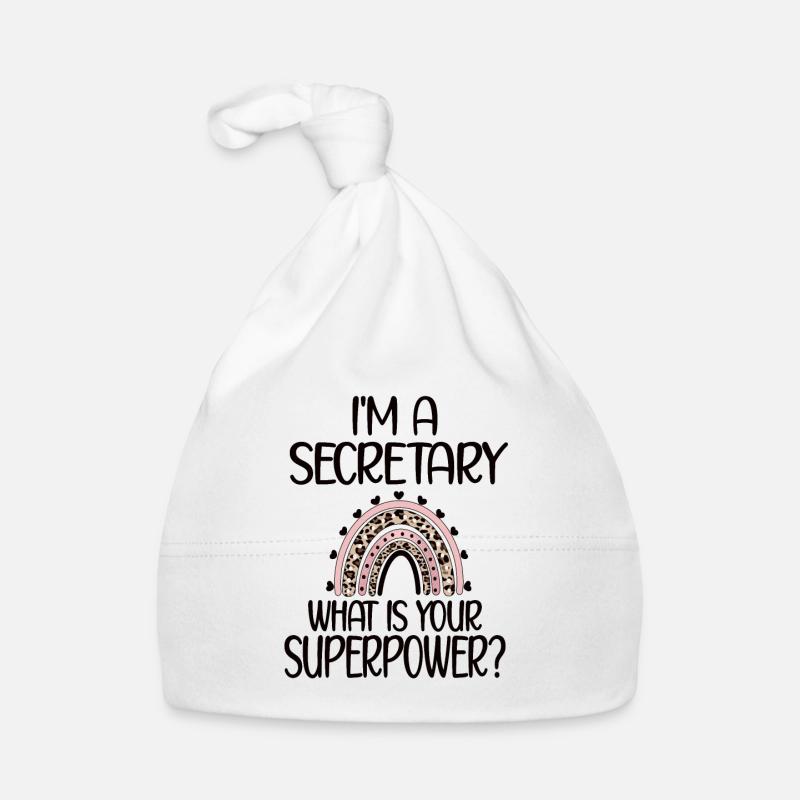 Secretary Appreciation Office Worker Gift Organic Baby Cap