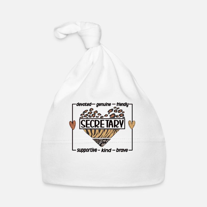 Secretary Appreciation Office Worker Gift Organic Baby Cap