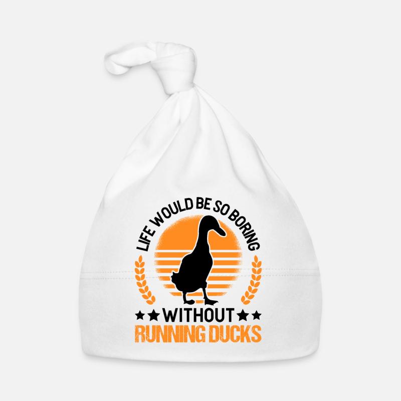 Indian Running Gift Running Duck Bonnet bio Bébé