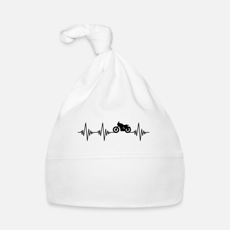 Motorcycle Heartbeat Organic Baby Cap