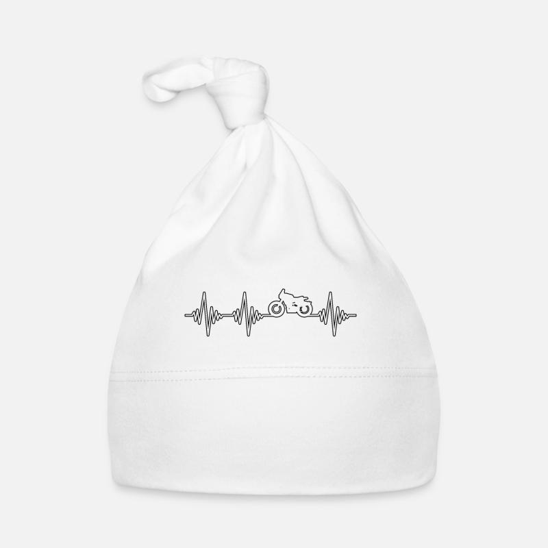 Motorcycle Heartbeat Organic Baby Cap