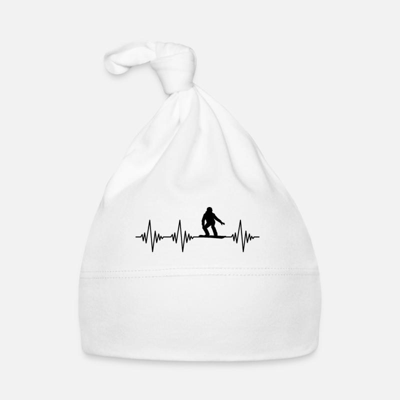 Rythme cardiaque en snowboard Bonnet bio Bébé
