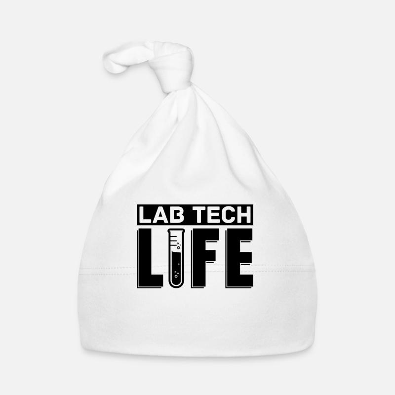 Labor Labortechniker Lab Tech Life Geschenkidee - Baby Bio-Mütze - Weiß