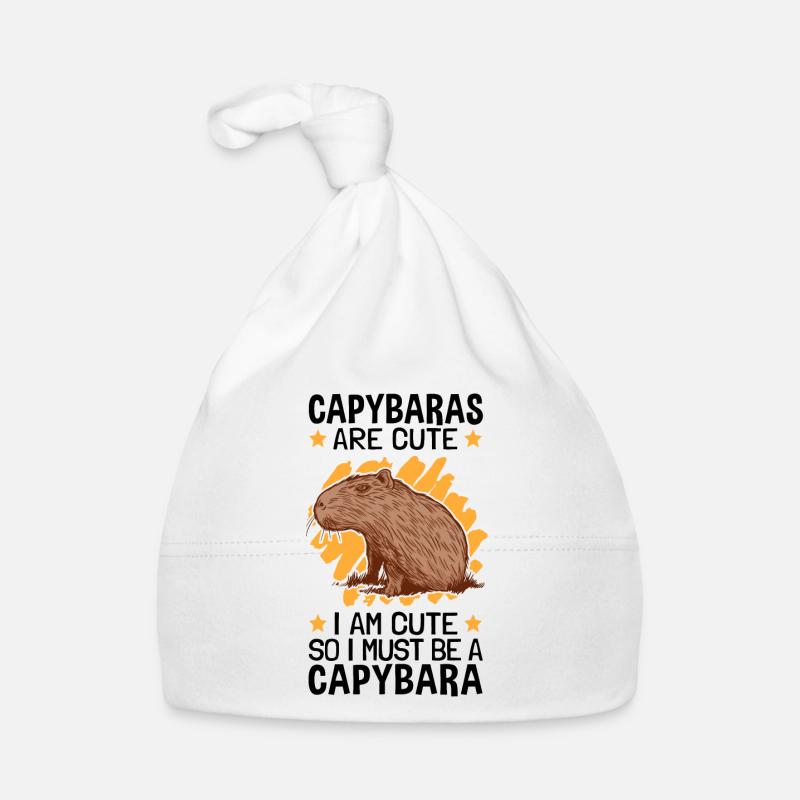Ich bin ein Capybara Wasserschwein Baby Bio-Mütze