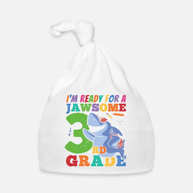 Third Grader Awesome Kid back to School Gift Organic Baby Cap