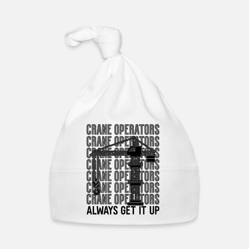 Construction worker Crane driver Crane operator Gift idea Organic Baby Cap