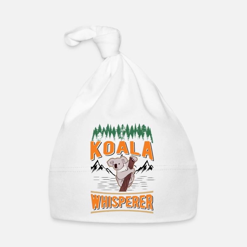 Koala Whisperer Koala Whisperer Koala Bear Organic Baby Cap