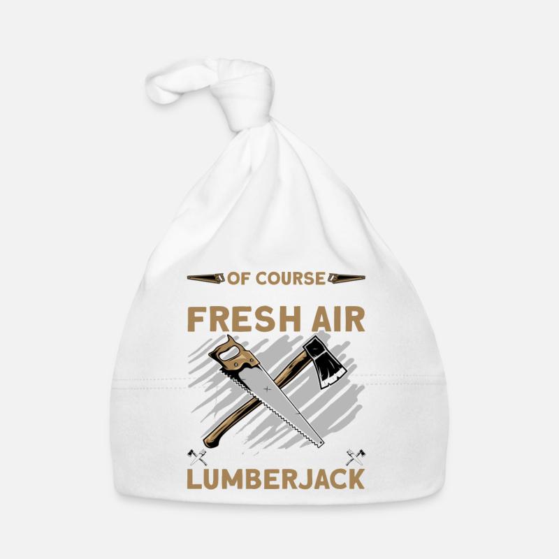 I Am A Proud Lumberjack Organic Baby Cap