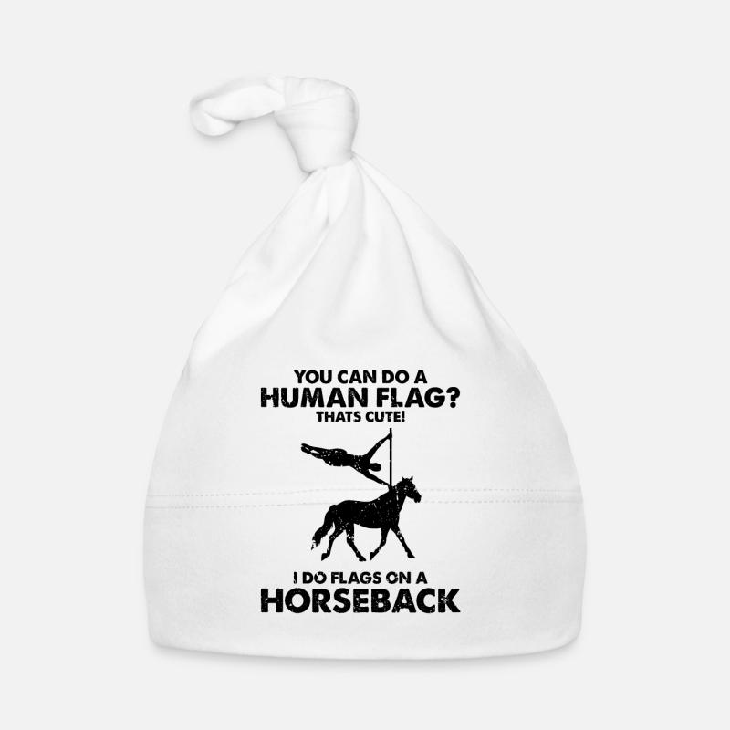 Conception acrobatique de voûte et cheval équestre Bonnet bio Bébé