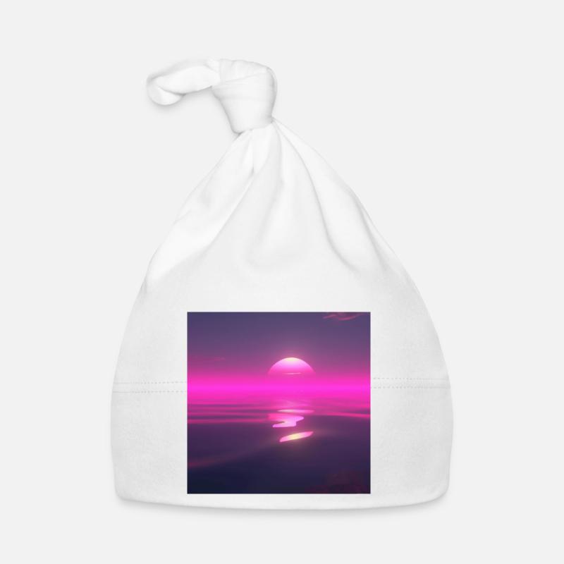 Coucher de soleil rétro Bonnet bio Bébé