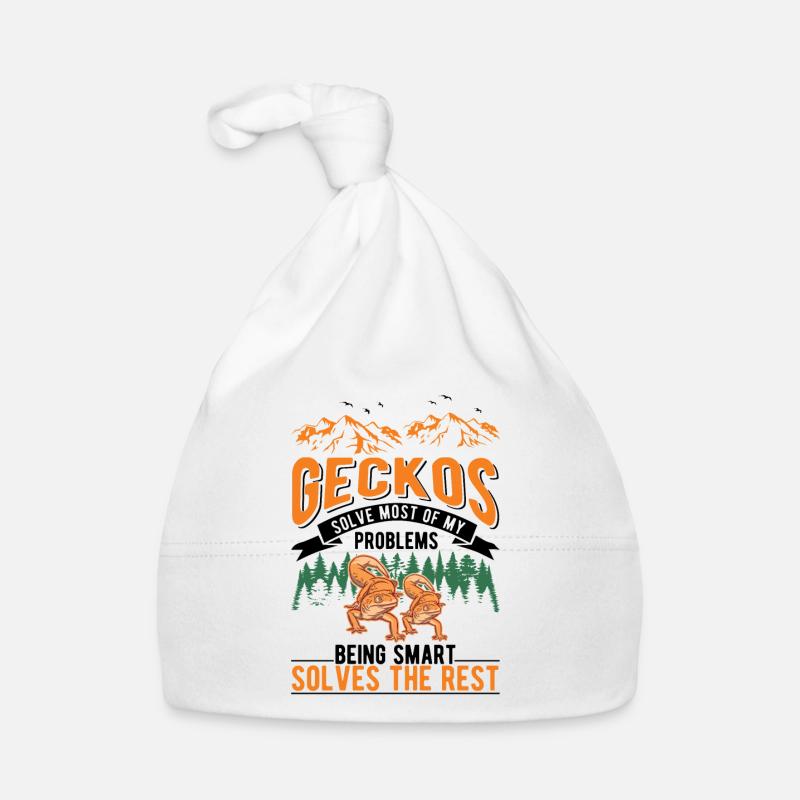 Gecko Geschenk Leopardgecko Baby Bio-Mütze