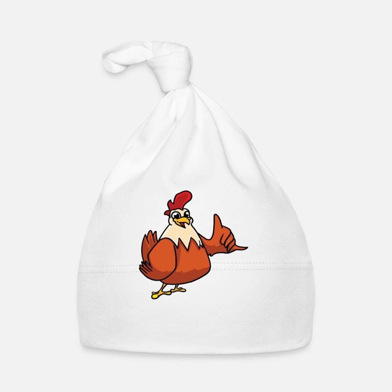 Pas de vie sans poulets Bonnet bio Bébé