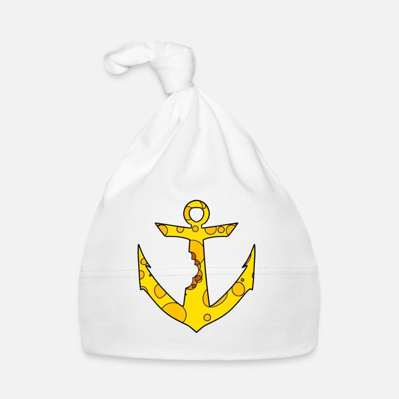 Ancre de fromage - Bonnet bio Bébé - blanc
