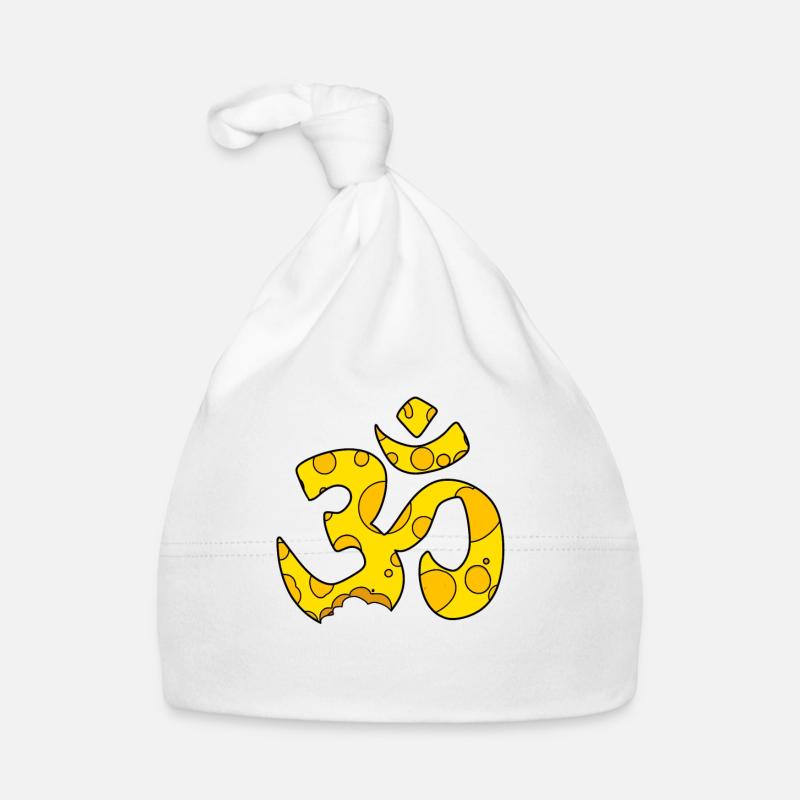 Käse OM Zeichen Baby Bio-Mütze