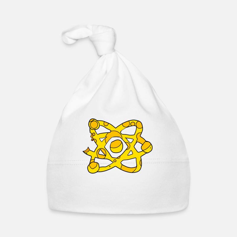 Atom Cheese Symbol Science Scientific Organic Baby Cap
