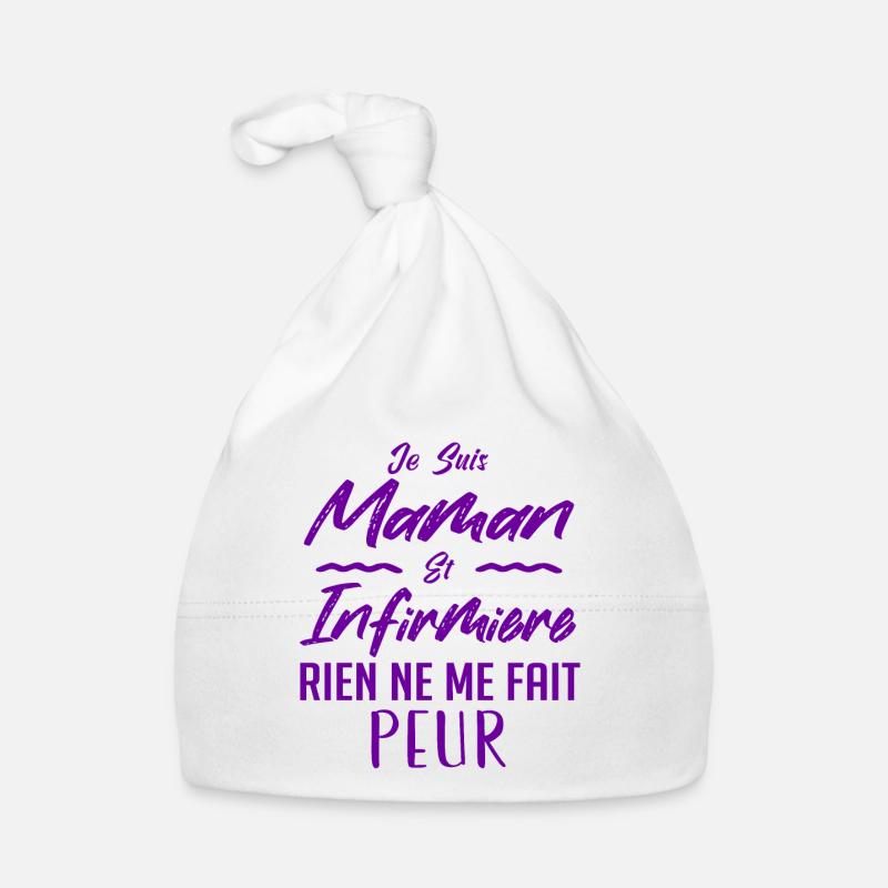 Je suis maman et infirmière Bonnet bio Bébé