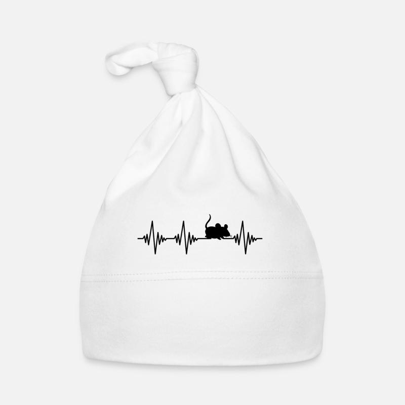 Mouse Heartbeat Organic Baby Cap