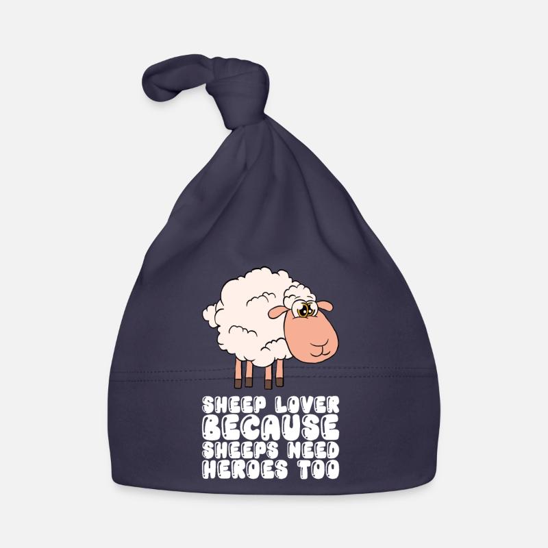 Sheep Lovers Because Sheep Also Need Heroes Organic Baby Cap