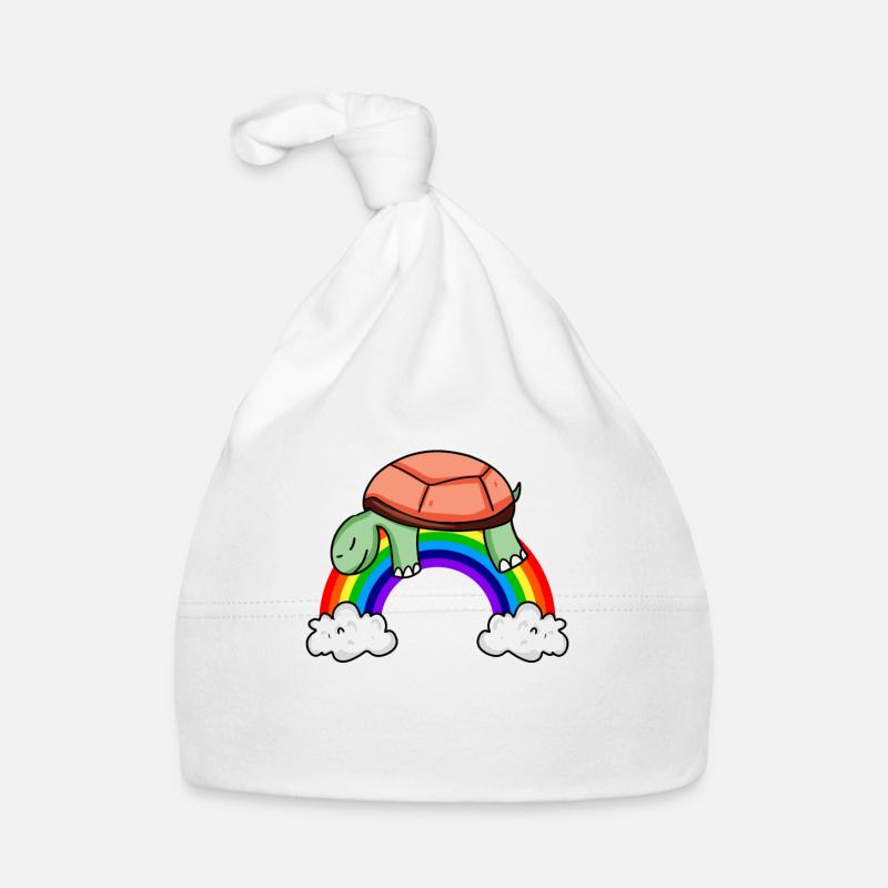 Regenbogen Schildkröte Baby Bio-Mütze